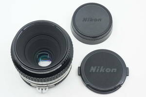 ニコン Ai Micro-NIKKOR 55mm F3.5 レンズキャップ付き Nikon マイクロニッコール 単焦点 レンズ