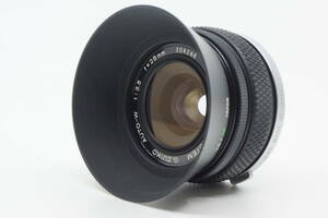 極美品 オリンパス G.ZUIKO AUTO-W 28mm F3.5 メタルフード 前後レンズキャップ ケース付き OLYMPUS Gズイコー 広角 単焦点レンズ