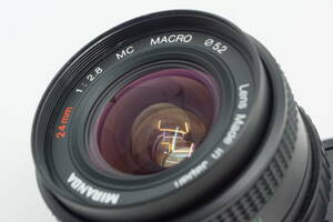 MIRANDA 24mm F2.8 MC MACRO ミノルタMDマウント 最短撮影距離 19cm マクロ 超広角 ミランダ