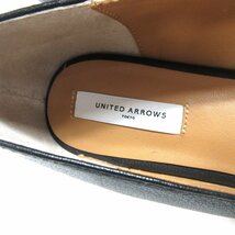 ≡★UNITED ARROWS(ユナイテッドアローズ)●アンクルストラップ付ジュートサンダル●ブラック●36(22.5ｃｍ)●ヒール4ｃｍ_画像9