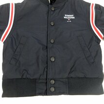 ≡★【美品】TOMMY HILFIGER(トミーヒルフィガー)△BOYSロゴボンバージャケット△ブラックネイビー△サイズ100△子供服_画像4