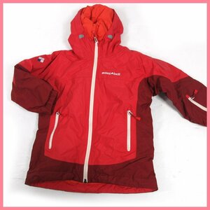 ^*Mont-bell( Mont Bell ) red! nylon jacket * cotton inside outer * size 110! man and woman use 