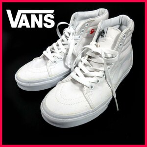 ≡★VANS☆バンズ☆ハイカットスニーカー☆レディース☆レースアップ☆ホワイト☆24cm