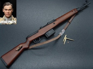 [ Lio ]1/6 doll parts :DID made :WWII Germany army SS G43 semi-automatic small gun ( made of metal . medicine attaching )