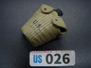 【 US 026 】1/6ドールパーツ：DRAGON製 アメリカ軍 US水筒セット【 長期保管・ジャンク扱い品 】