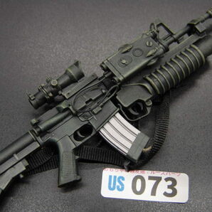【 US 073 】1/6ドールパーツ：Hottoys製 現用アメリカ軍 M203付きM4カービンセット【 長期保管・ジャンク扱い品 】の画像1