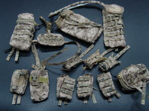 [ SEALTEAM ]1/6 doll parts : Minitimes made : multi cam AORI camouflage pouch set [ rice navy special squad ]