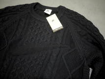 新品タグ付き/L/ナイキ ケーブル ニット L/S セーター ブラック 黒 NIKE AS M NL CABLE KNIT SWEATER LS_画像6