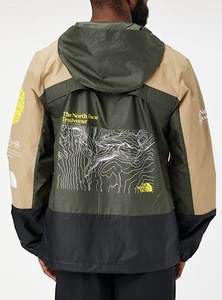 WINDWALL 新品 XL/ノースフェイス ナイロン マウンテンパーカ ジャケット THE NORTH FACE Trailwear Wind Whistle カーキ