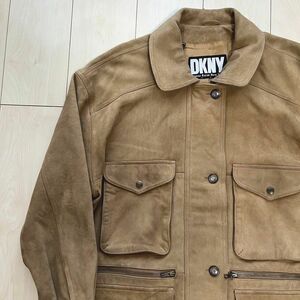 90s DKNY ダナキャランニューヨーク Y2K レザージャケット