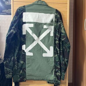 OFF-WHITE ヴィンテージ ミリタリージャケット(検:オフホワイト パンツ パーカー デニム バッグ シャツ)