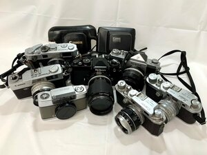 【中古品/動作未確認】(7点set)フィルムカメラ Canon/Nikon/OLYMPUS/Leotax【送料別】TD0297