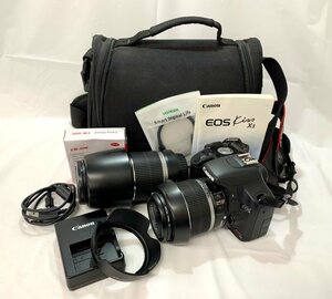 【中古品/作動確認済】Canon キャノン デジタルカメラ/レンズ [EOSKissX3] [55-250mm/1:4-5.6]【送料別】TD0309