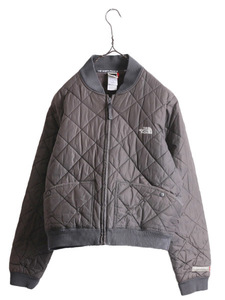 90s ノースフェイス MA-1 タイプ 中綿 キルティング ナイロン ジャケット レディース L / 古着 90年代 オールド The North Face アウトドア