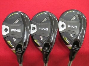 ★ピン　G430 HL　#4(22) & #5(26) & #6(30)　Fujikura SPEEDER NX 45　【中古/3本セット】　UT