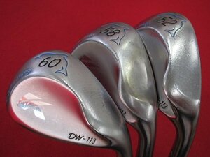 ★キャスコ　Dolphin Wedge DW-113　52度 & 58度 & 60度　NSPRO950GH/S　【中古/3本セット】　　※抜群の抜けの良さ！