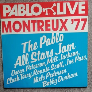 LPレコード　PABLO ALL STAR/MONTREUX ’77パブロ・ライヴ　美品　ミルト・ジャクソン　オスカー・ピーターソン　美品 US盤