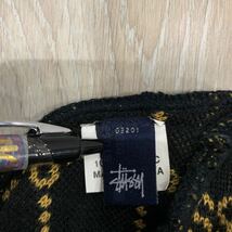 状態良好 ステューシー STUSSY モノグラム マフラー&ビーニー 2点セット ニット帽 ニットキャップ 90’ 激レア OLD オールドステューシー_画像3