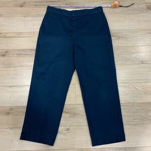 レア 80s Dickies 874 ディッキーズ ワークパンツ W38 USA製 チビタグ ネイビー 米国製 チノパン made in usa紺 