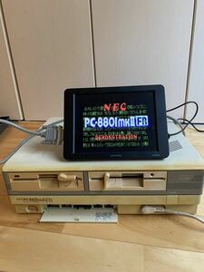 【動作OK】NEC PC-8801mkⅡFR（本体のみ）を出品します。動作にやや難があるので、修理・部品取りを前提にご検討ください。