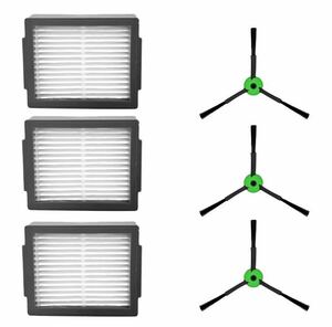 【6点セット】ルンバ e5 / i2 / i3 / i5 / i7 / j7 / j9 / i3+ / i5+ / i7+ / j7+ / j9+専用 フィルター ルンバエッジクリーニングブラシ 