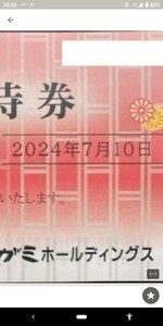 サガミホールディングス　株主優待券１５,０００円分送料込み 期限は写真に掲載 