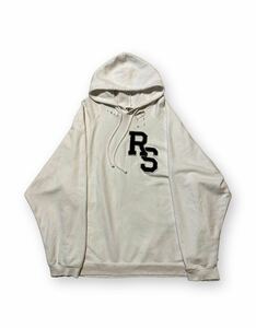 Raf Simons RS Logo オーバーサイズ ダメージ加工 パーカー フーディ ラフ シモンズ