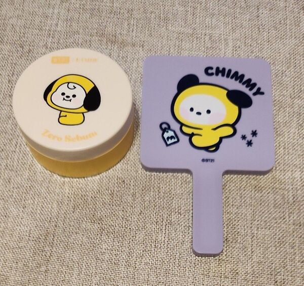 BT21 GRN+企画セット ミニミラー、エチュード フェイスパウダー CHIMMY