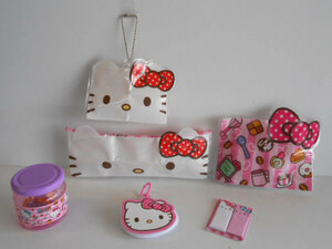 ♯Kom28EzキティHELLO KITTYダイカットグッズコレクション全6種:♂TAKARATOMYARTS♀200円〓015840_c