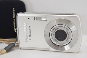 PENTAX ペンタックス デジカメ コンパクト デジタルカメラ コンデジ オプティオ バッテリー ケース付 Optio M30 シルバー RK-11N/519