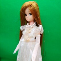 初代リカちゃん人形　タカラ　昭和レトロウエディングドレス購入当時品 _画像2