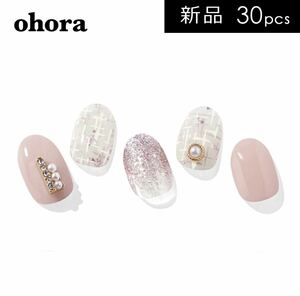  новый товар не использовался ohorao сигнал la гель наклейки на ногти N Perle de coco | розовый жемчуг твид np-162
