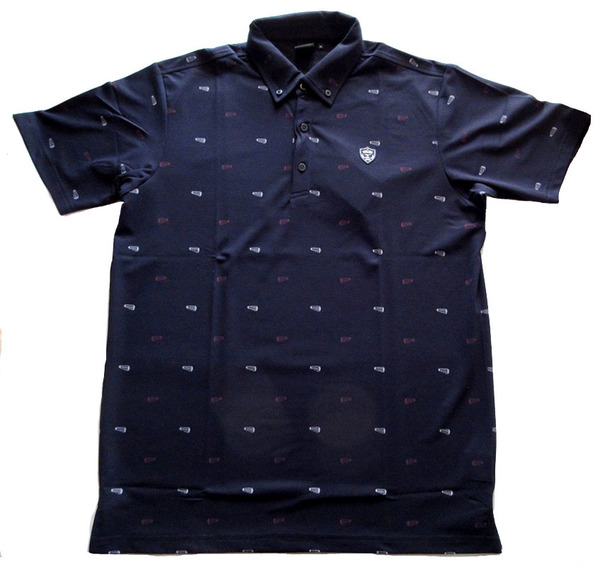 MIZUNO (ミズノ) ゴルフウェア 半袖シャツ XLサイズ ネイビー ポロシャツ 商品番号 52MA100414