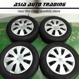 バリ溝 トヨタ 純正 5J+39 PCD100-4穴 ブリヂストン VRX2 175/65R15 BLIZZAK 2022年 アクシオ フィールダー アクア スペイド ヤリス 等