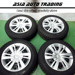 トヨタ ルーミー パッソ 純正 5J+35 PCD100-4穴 ダンロップ WM02 165/65R14 2020年 走行極少 スタッドレス タンク トール ブーン 等