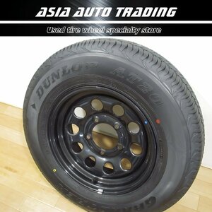 未使用 1本 スズキ JB74 ジムニー シエラ 純正 15インチ 5.5J+5 PCD139.7-5穴 ダンロップ AT20 195/80R15 2023年車 背面 新車外し品