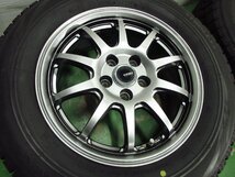 美品 ホットスタッフ G・SPEED 6J+43 PCD100-5穴 ブリヂストン VRX 195/65R15 BLIZZAK 2019年 スタッドレス プリウス アリオン オーパ 等_画像4