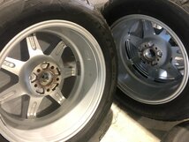 美品 超バリ溝 テクマグ Type 207R 8J+21 PCD112-5穴 ブリヂストン DM-V2 235/60R18 255/55R18 BLIZZAK スタッドレス ポルシェ マカン 専用_画像10