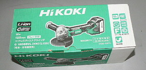 HIKOKI コードレス ディスクグラインダ G18DBBVL(NN)(L125)18V無段変速ダイヤル付 スライドスイッチ 本体のみ未使用品格安（130） 