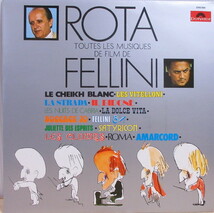 即決 999円 LP ニーノ・ロータ フェデリコ・フェリーニ カルロ・サヴィナ Rota Toutes Les Musiques De Film De Fellini 1974年 仏盤_画像1