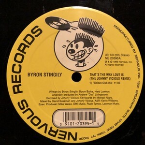 Byron Stingily / That's The Way Love Is (Johnny Vicious Remixes)