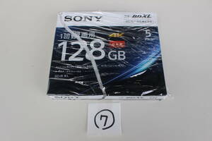 ⑦ ソニー SONY 録画用BD-R 5BNR4VAPS4 [5枚 /128GB /インクジェットプリンター対応] 未使用 パッケージ痛み 動作未確認品 