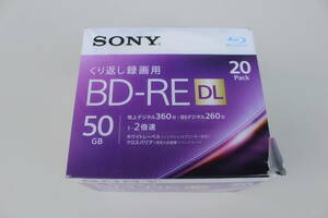 ソニー SONY 録画用BD-RE Sony ホワイト 20BNE2VJPS2 [20枚 /50GB /インクジェットプリンター対応] 未開封品　パッケージ痛み品