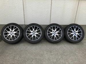 アルファード 30 21年製 スタッドレス アルミ セット 235/50R18 7.5J ET48 PCD 114.3 5H 4本セット 中古美品 ヴェルファイア エスティマ50