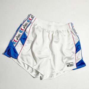 アシックス asics 90年代 黒タグ サッカー トレーニング 光沢サカパン サッカーパンツ Mサイズ