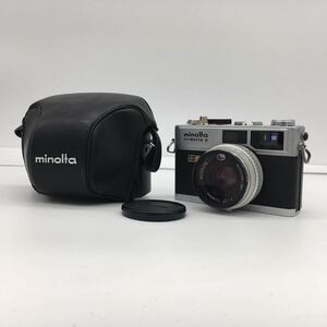 ミノルタ MINOLTA HI-MATIC E レンジファインダー ROKKOR-QF 1:1.7 F=40mm ケース付属 現状品