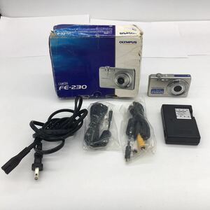 OLYMPUS オリンパス CAMEDIA FE-230 シルバー デジタル カメラ バッテリー・充電器・元箱付 バッテリー劣化有 動作確認済