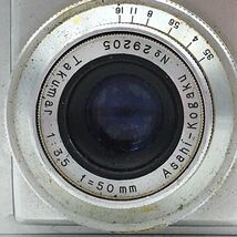旭光学工業 ペンタックス Pentax Asahiflex Takumar 50mm F3.5 レンジファインダー 現状品 動作未確認_画像3