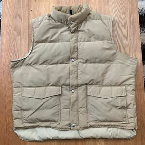 L.L.bean llbean エルエルビーン　ダウンベスト　ダウン　筆記体　ベージュ ビンテージ 50s 60s