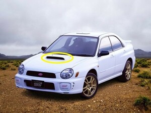 New item★SubaruGenuine Impreza STi GDB アプライドA,B スペックC フロントフードGrille 無塗装品 丸目